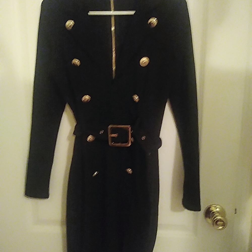 Black knee high dress